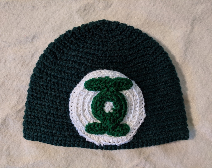 Green Lantern Crocheted Hat