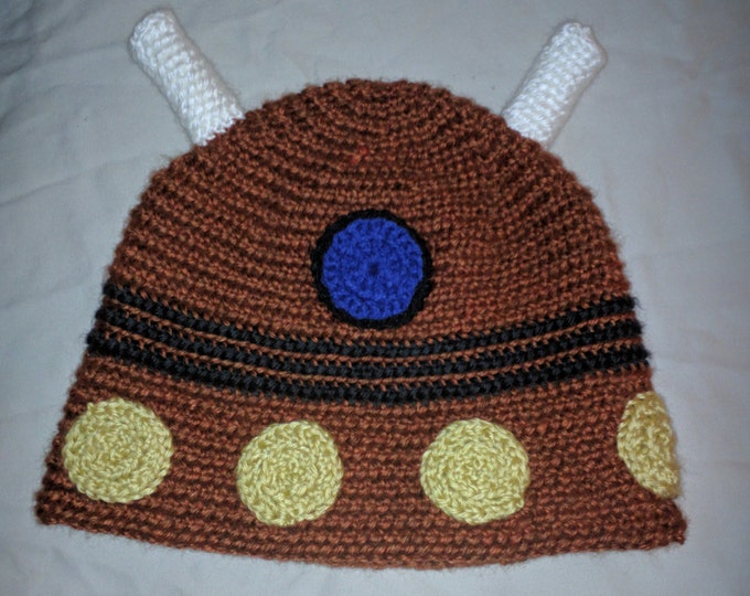 Dalek Crocheted Hat