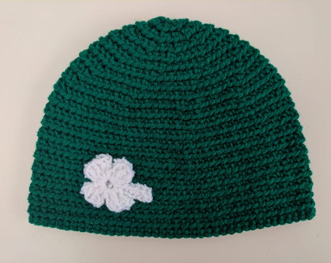 4-Leaf Clover Crocheted Hat