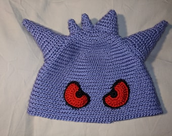 Gengar Crocheted Hat | Etsy