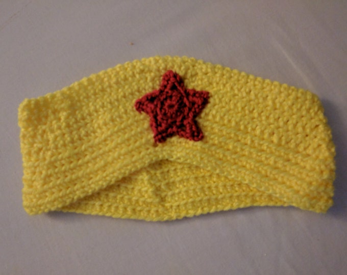 Wonder Woman Crocheted Earband