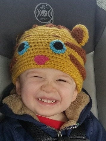Daniel Tiger Crocheted Hat