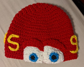 Lightning McQueen Crocheted Hat