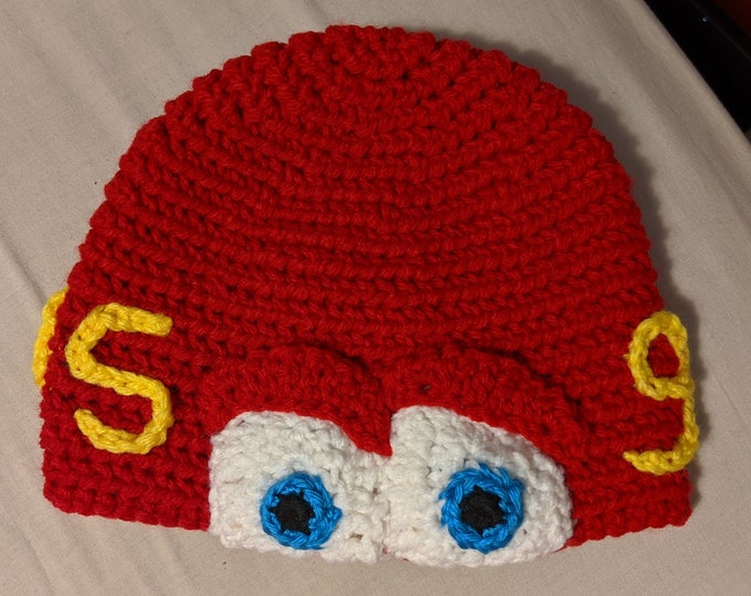 Lightning McQueen Crocheted Hat