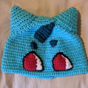 Bulbasaur Crocheted Hat