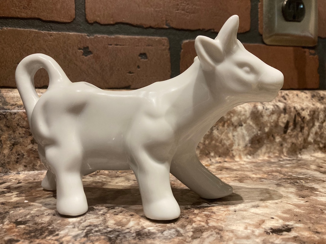 Pier 1 White Creamer Cow Etsy