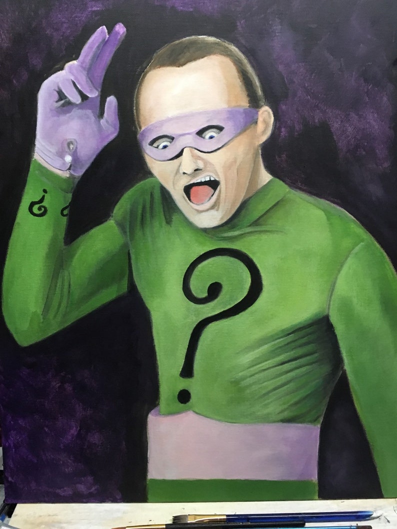 Purple Green Riddler The Riddler (frank Gorshin) - Etsy