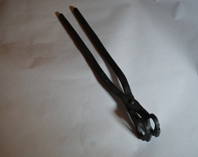 Railroad Spike Head Tongs, Loop Style. Spike Knife Tongs, Tongs