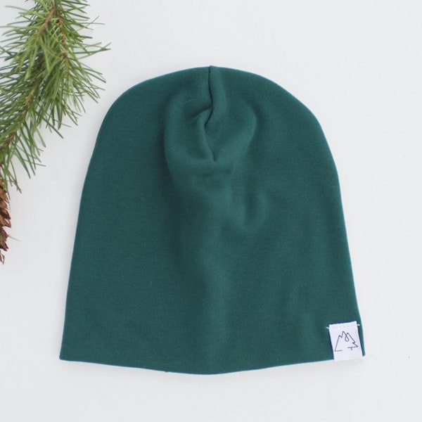 Hunter Green Baby and Toddler Slouch Beanie