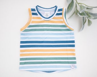 Retro Striped Baby and Toddler Tank