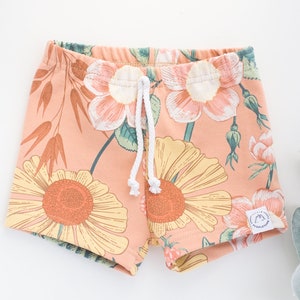 Pale Pink Citrus Print Baby and Toddler Shorties