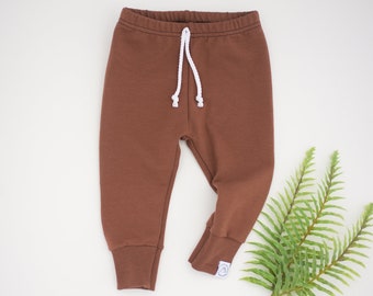 Tiramisu Brown Baby and Toddler Joggers