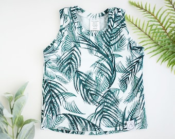 SALE! LAST ONE - 6-9 Month Palm Print Baby and Toddler Tank