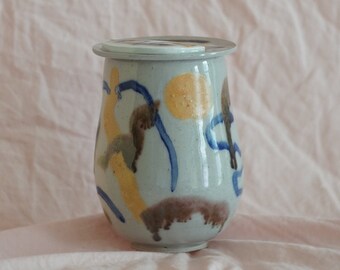 stoneware washy jar