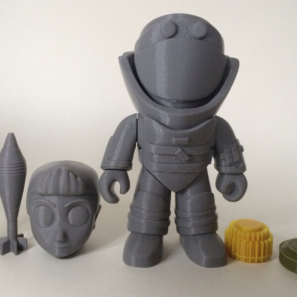 3D Printed Bomb Suit Figure