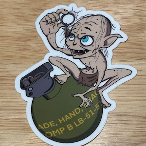 Sticker bague grenade
