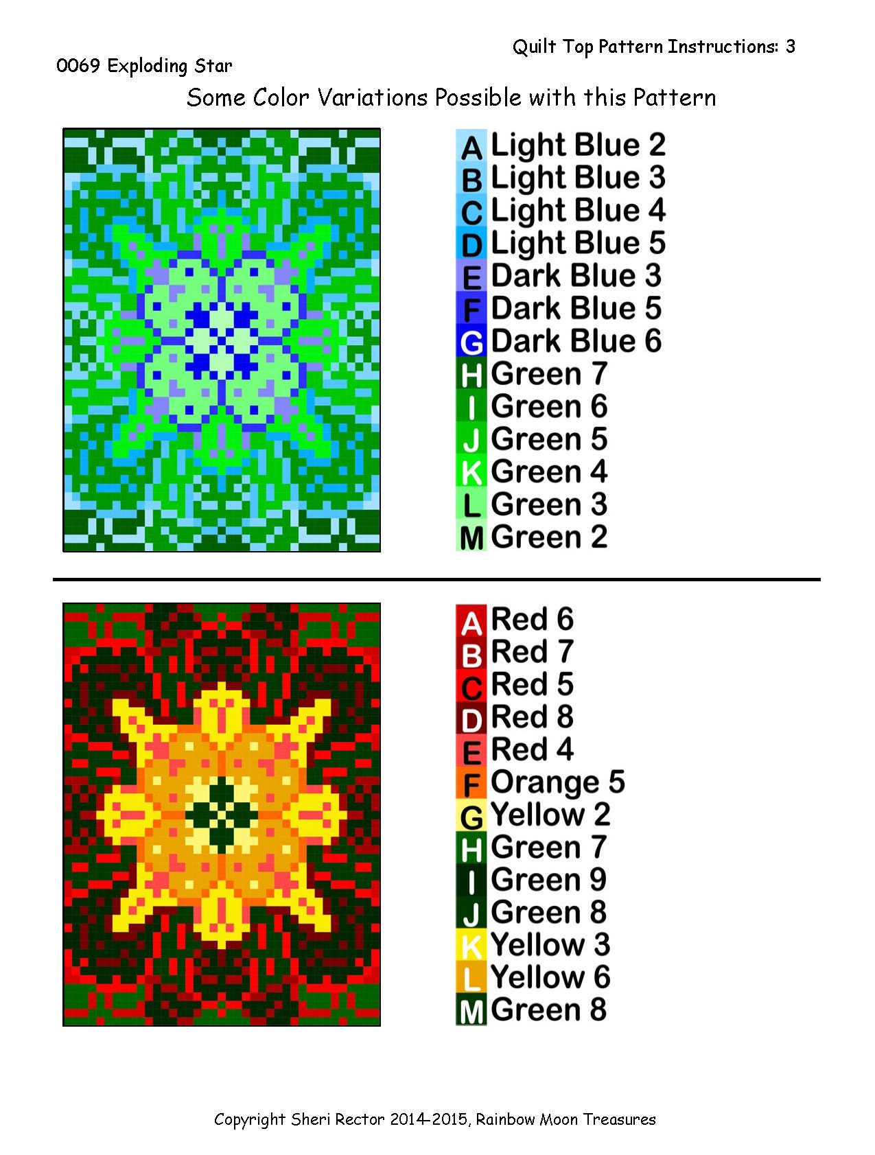 0069 Exploding Star Mandala Quilt Pattern - Etsy