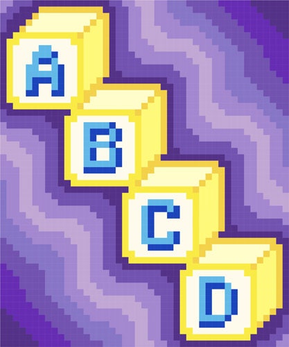 0172 Baby Blocks ABCD Quilt Pattern - Etsy