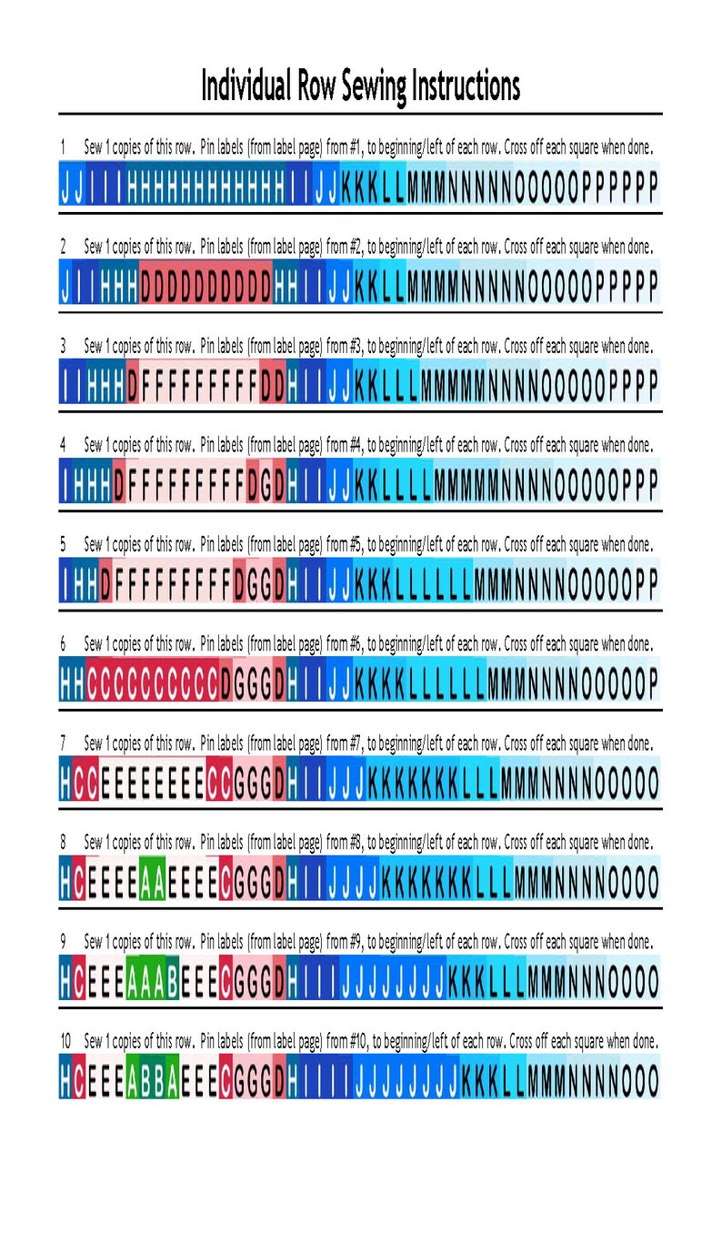 0172 Baby Blocks ABCD Quilt Pattern - Etsy