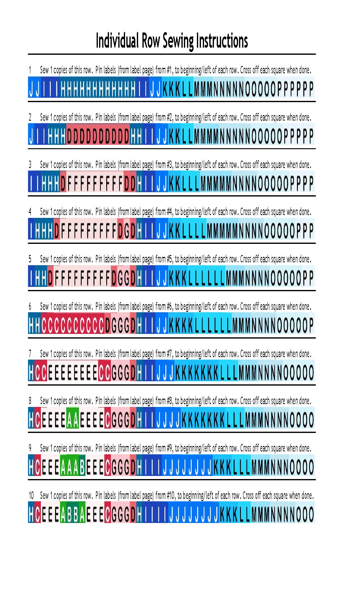 0172 Baby Blocks ABCD Quilt Pattern - Etsy