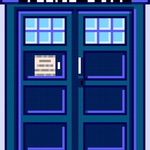 Police Box Pattern 0066 British Police Box Quilt Pattern - Etsy
