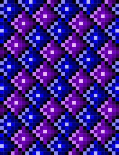 0003 3D Checkers Quilt Pattern - Etsy