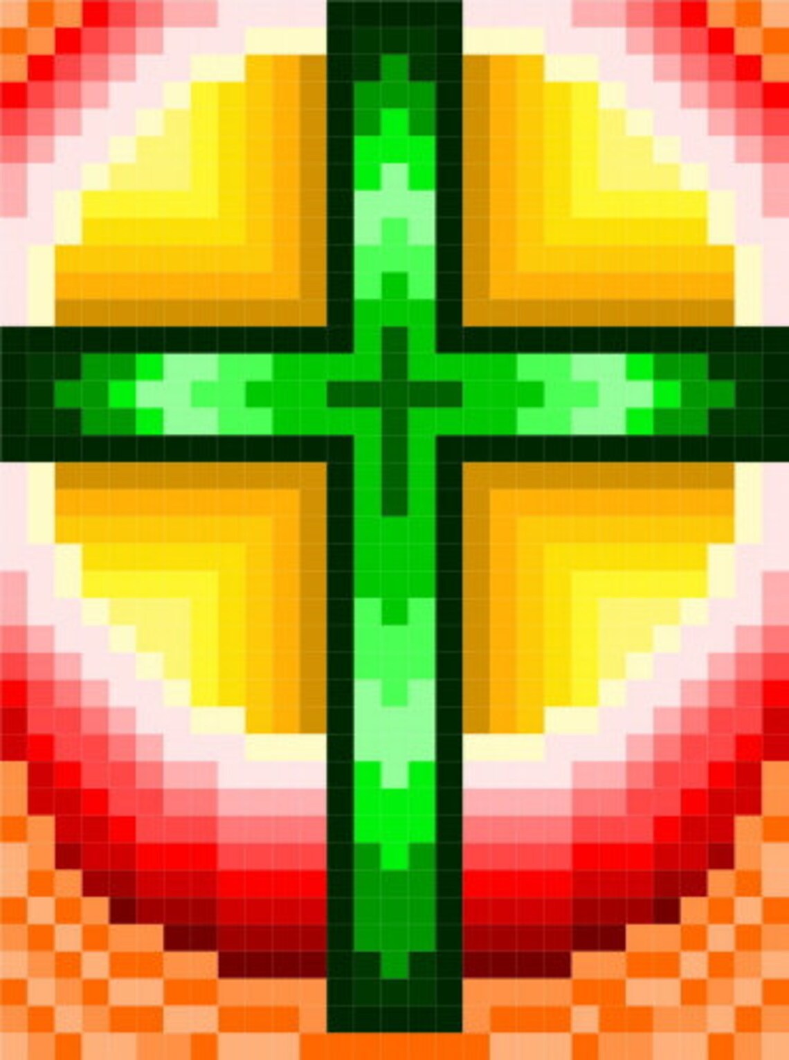 0040 Cross Sunrise Quilt Pattern - Etsy