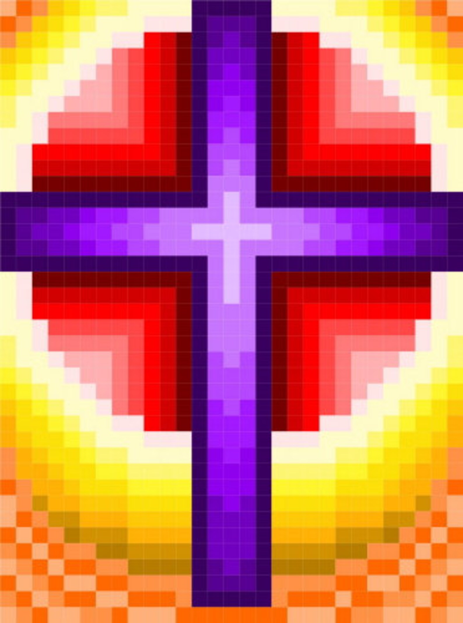 0040 Cross Sunrise Quilt Pattern - Etsy