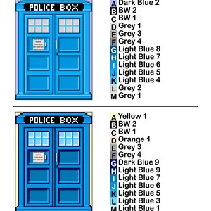 Police Box Pattern 0066 British Police Box Quilt Pattern - Etsy