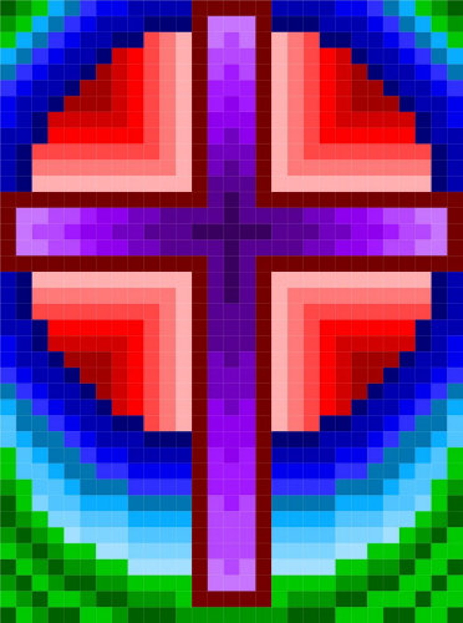 0040 Cross Sunrise Quilt Pattern - Etsy