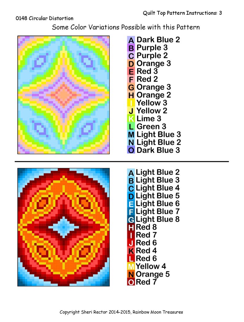 0148 Circular Distortion Quilt Pattern - Etsy