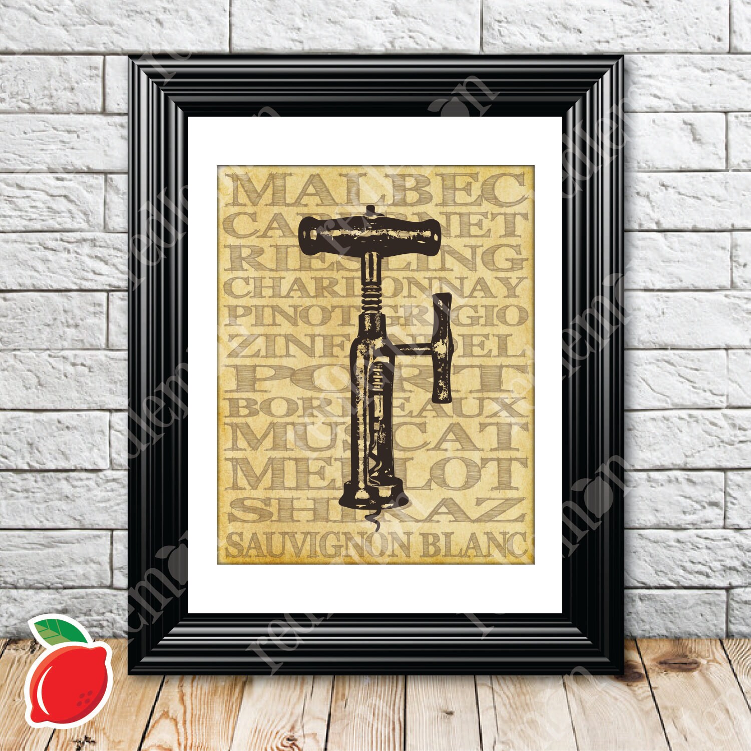 Antique Corkscrew 4 Themed Wine Art Print | Etsy