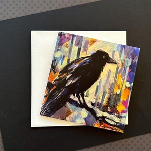 Carte Raven solitaire 5"x5"