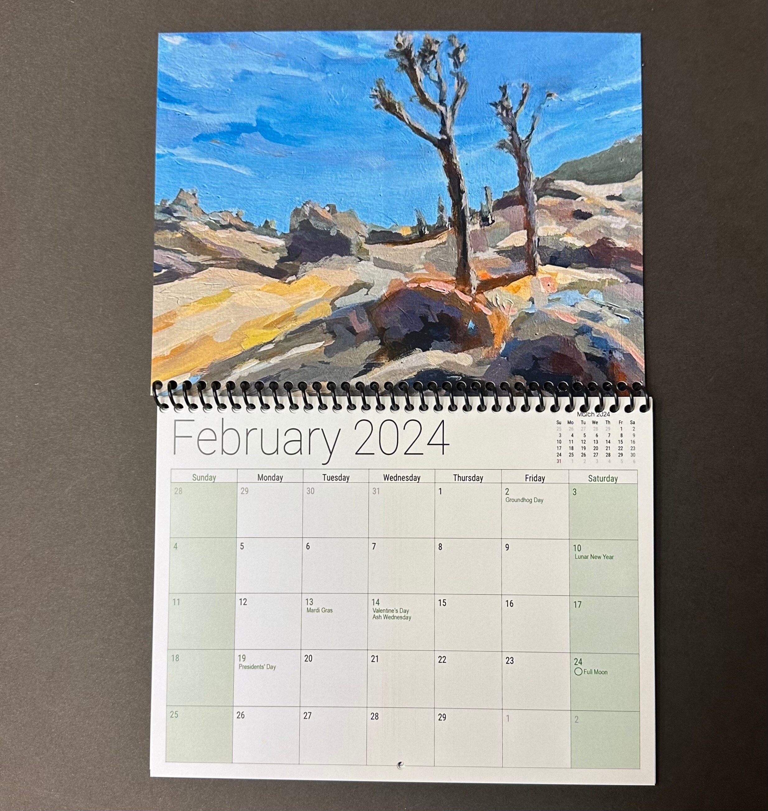 Joshua Tree Calendar 2024 Etsy