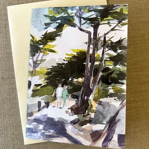 Pareja Carmel - Tarjeta Carmel by the Sea 5"x 6.5"