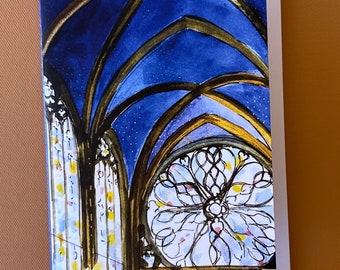 Card Sainte-Chapelle, Paris 5"x7" White envelope.