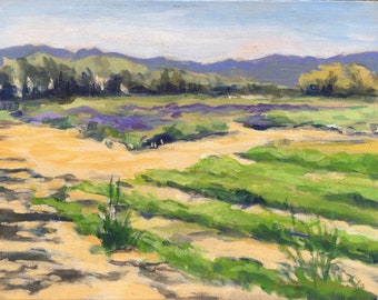 Painting - Original - Lavender Fields 11” x 14" unframed