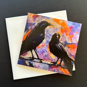 Paire de cartes Corbeau - Inspiration Mojave 5"x7"