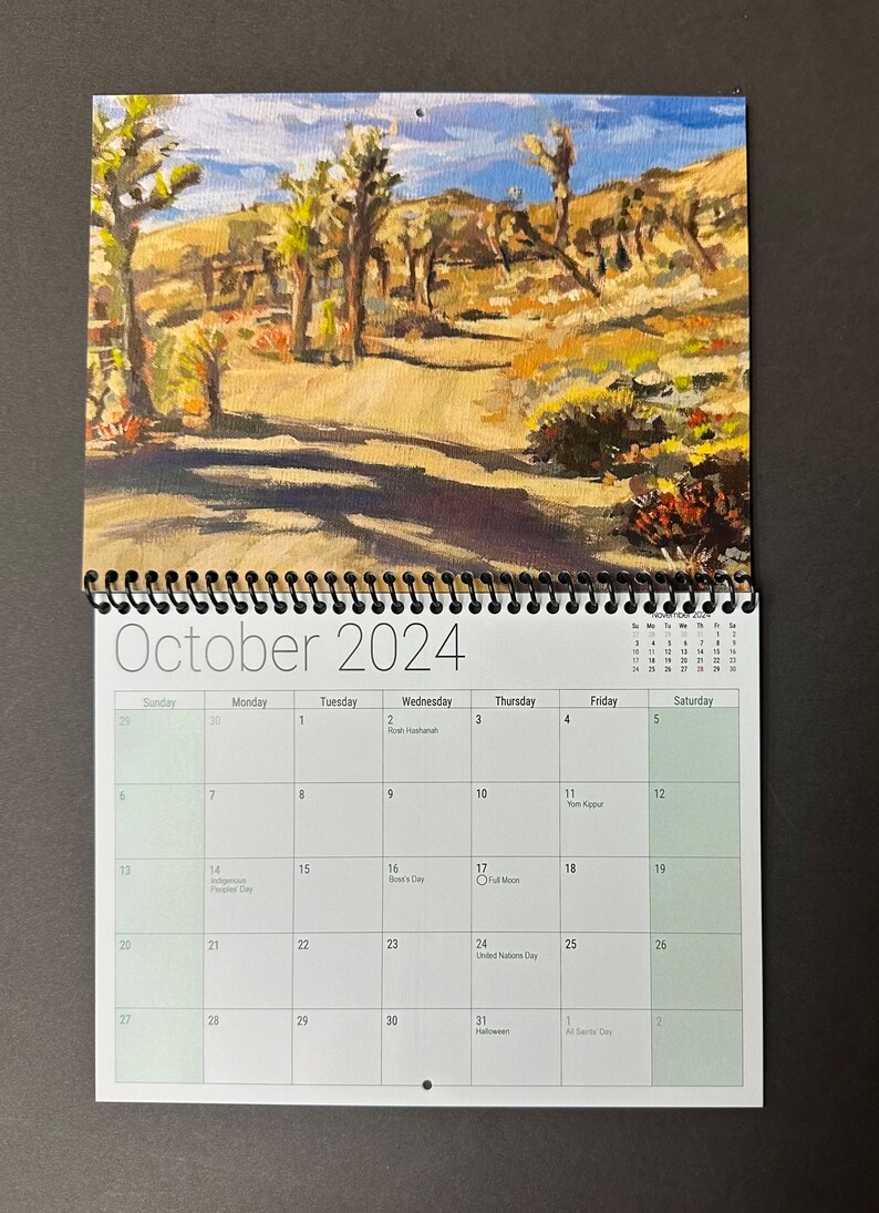 Joshua Tree Calendar 2024 Etsy