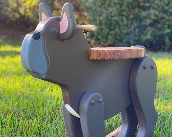 French Bulldog Rocker Wooden Rocking Horse For Toddler Rocker Ride On Toy Baby Shower Gift Kids Room Decor Nursery Decoration