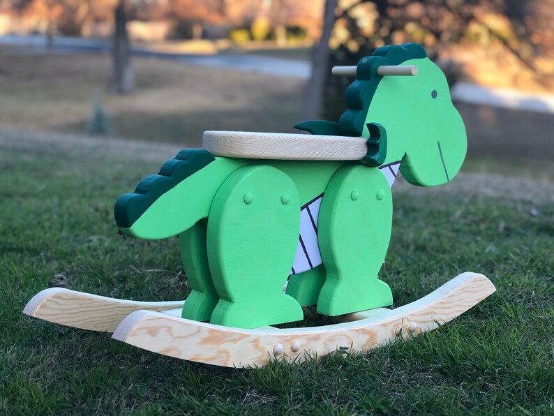Dragon Childrens Rocker Handmade Wood Rocker Baby Shower - Etsy