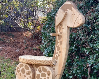 Giraffe Rocker Wooden Rocking Horse For Toddler Rocker Ride On Toy Baby Shower Gift Kids Room Decor Nursery Decoration