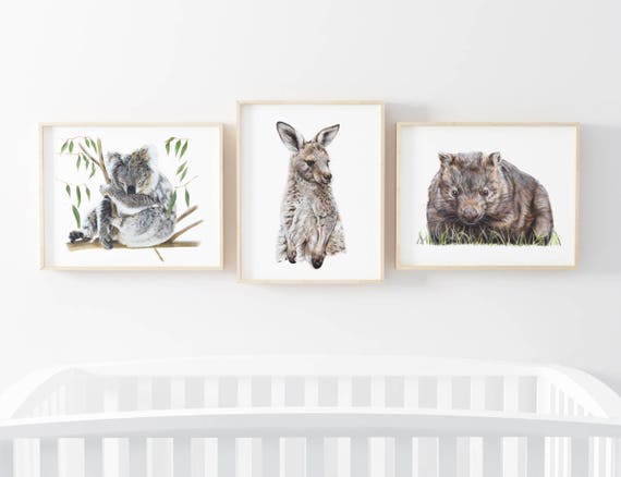 australian animal prints for nursery