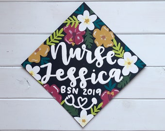 Nurse Graduation Cap Topper Etsy