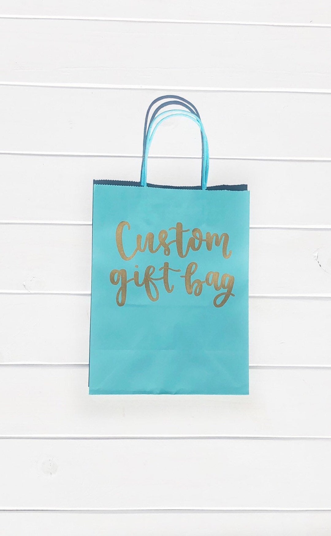 Custom Gift Bag Hand Lettered Custom Gift Bag Personalized Gift Bag