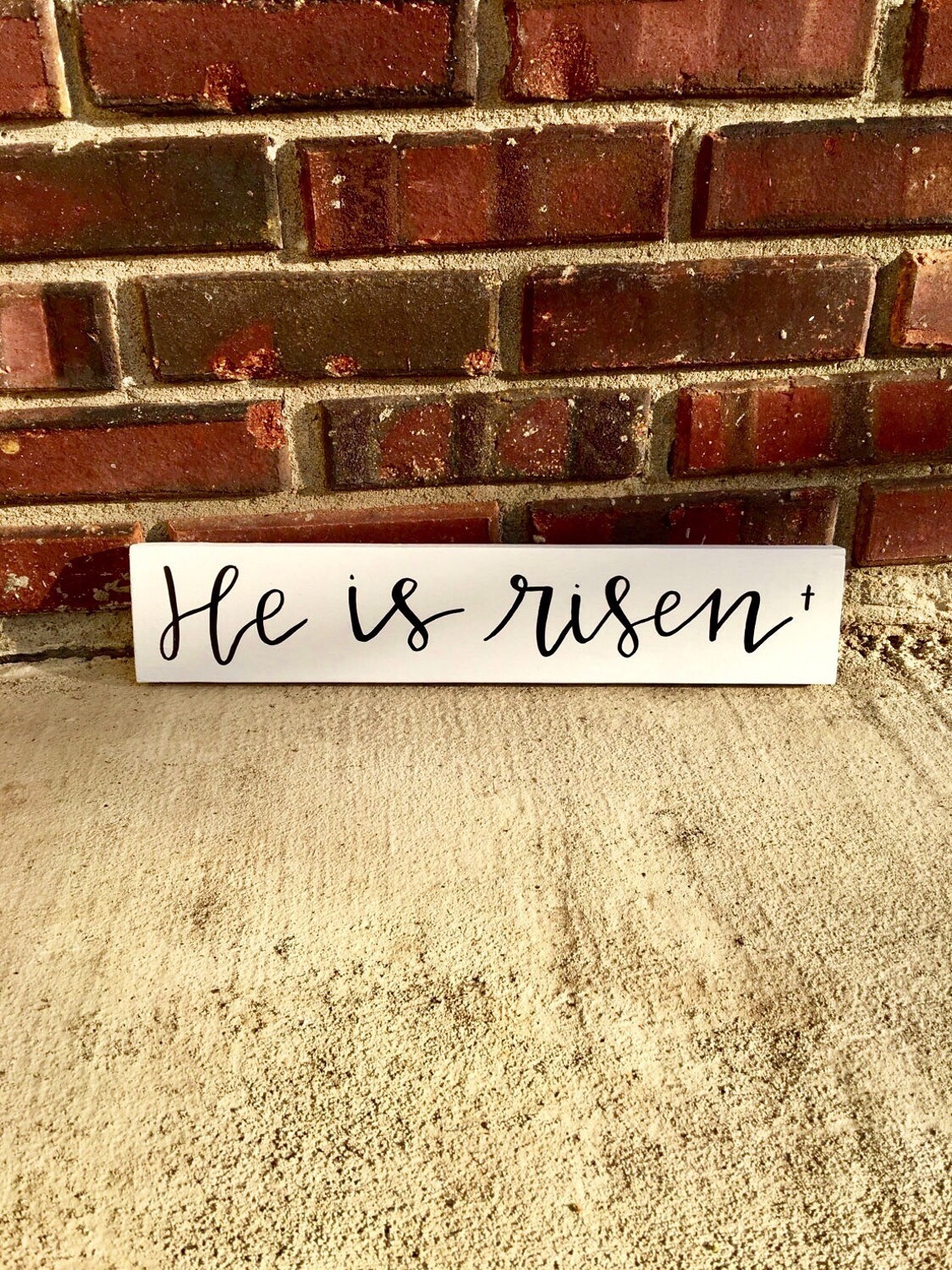 He is Risen Easter Sign Christian Easter Sign He is Risen Etsy