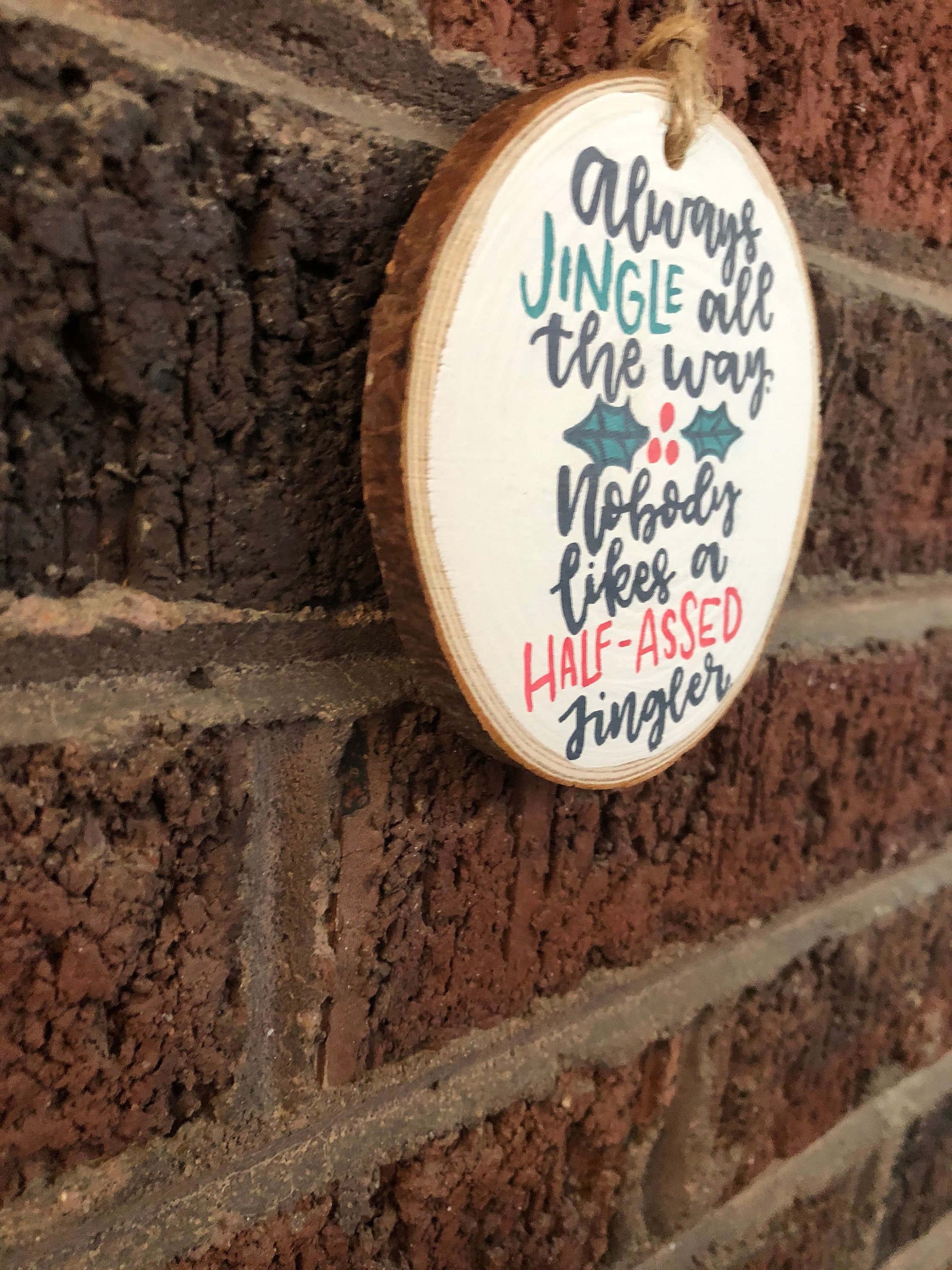 Funny christmas ornament funny quote christmas ornament wood Etsy