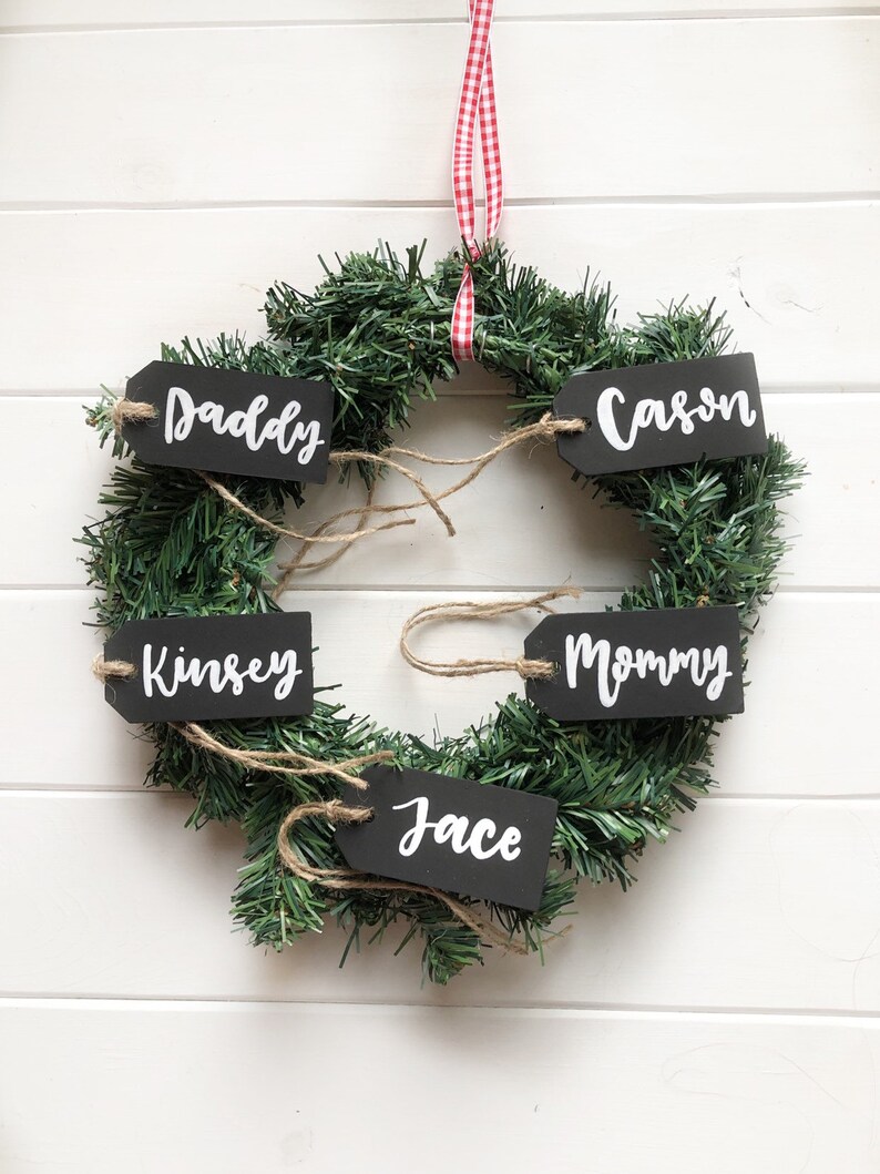 Stocking Name Tags Name Tags for Stockings Personalized Name Etsy