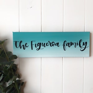 Last name sign- last name wood sign- family name sogn wood- last name established sign- wedding gift sign newlywed house warming gift-custom