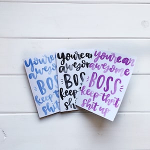 Boss card- funny boss&#39;s day card- boss day- boss appreciation- funny appreciation card- supervisor thank you card- boss&#39;s day card- gift